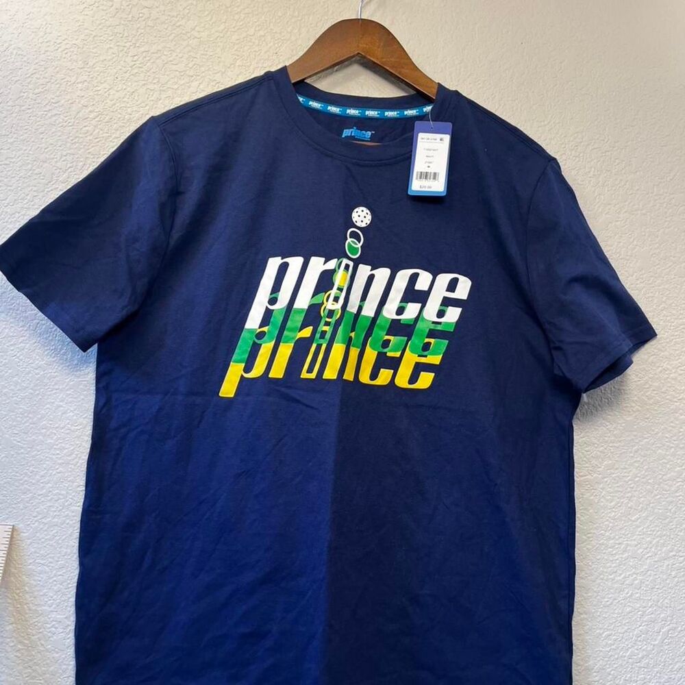 Prince Women's Navy and Blue T-shirt